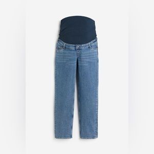 H&M MAMA straight ankle jeans, size M, approx 26” inseam